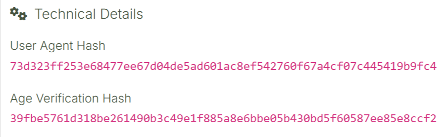 Verification Log Detail