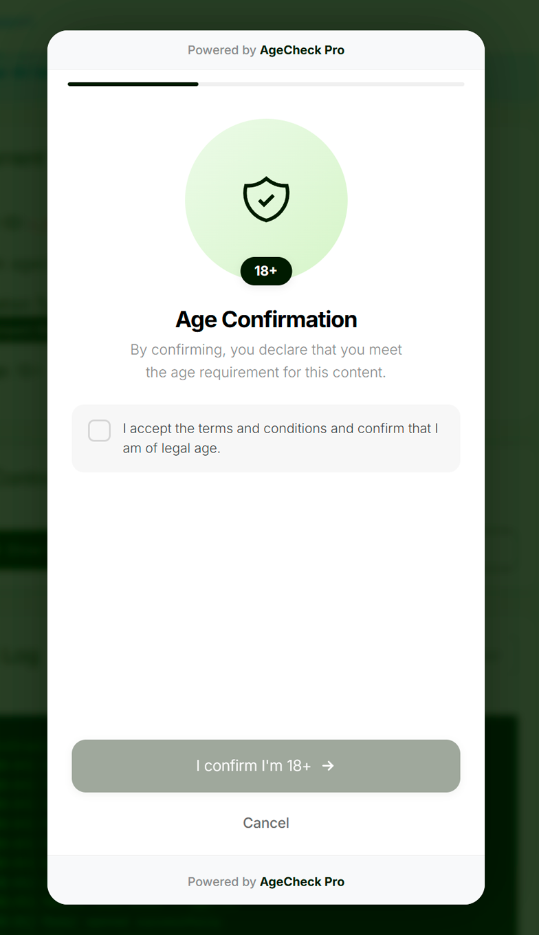 AgeCheckPRO verifications self-consent