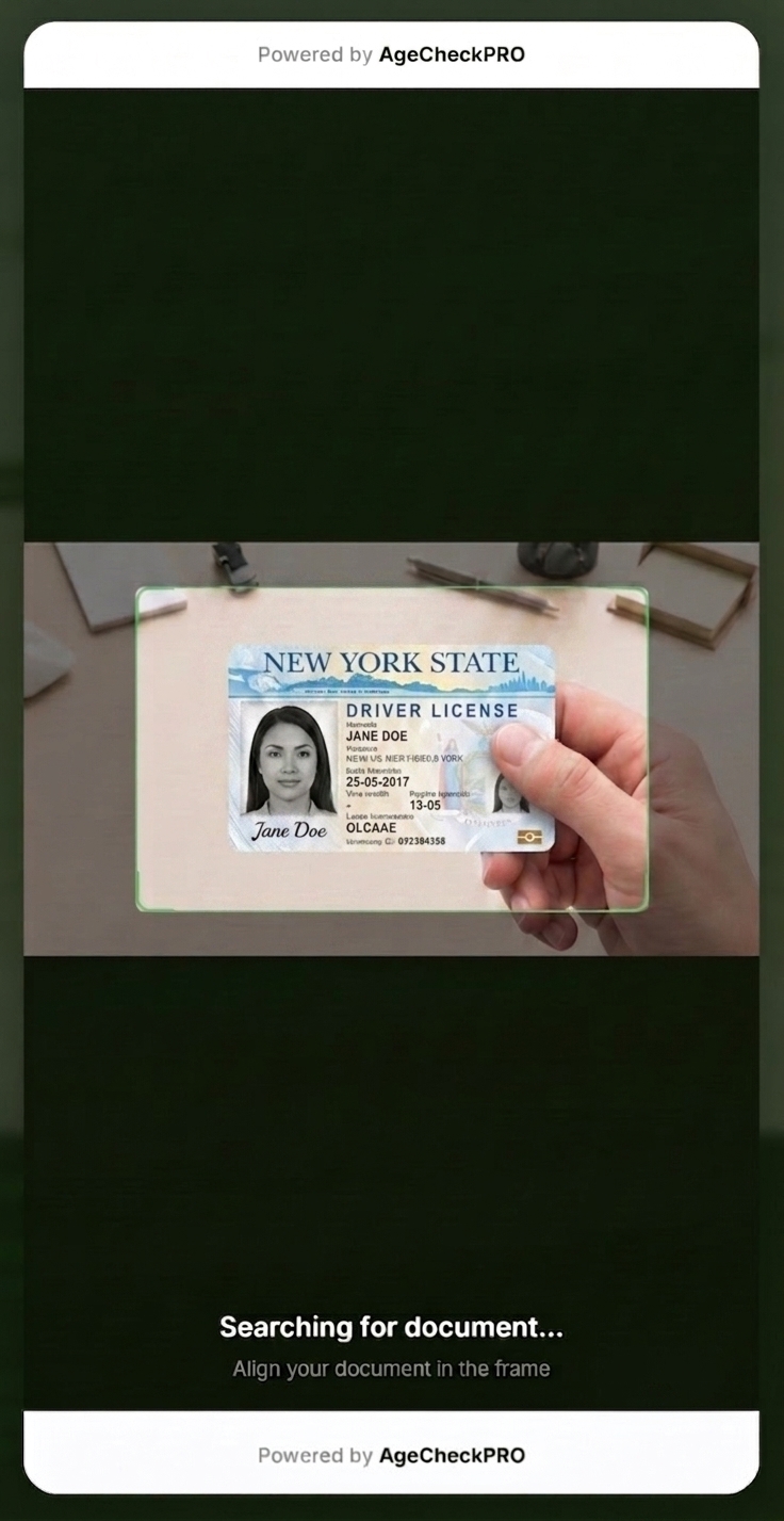 Document-AI identity document verification for sportsbooks and fantasy sports